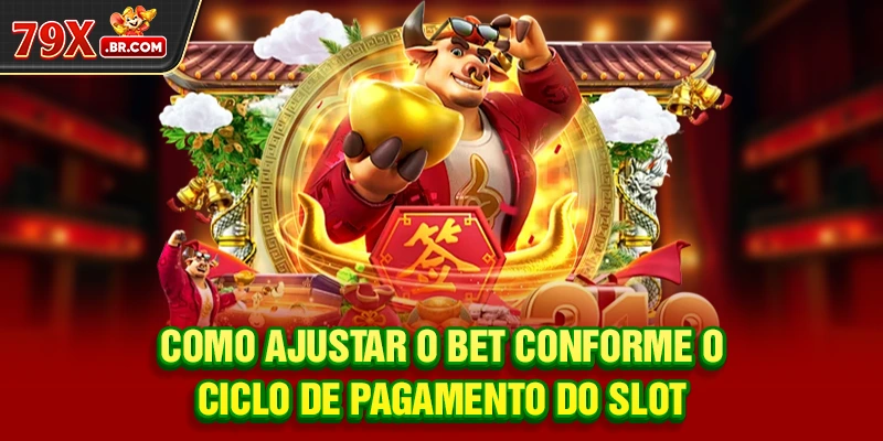 Como ajustar o Bet conforme o ciclo de pagamento do slot
