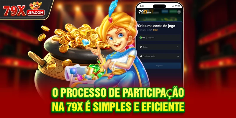 O processo de participação na 79X é simples e eficiente