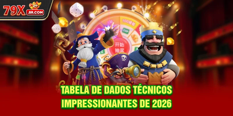 Tabela de dados técnicos impressionantes de 2026