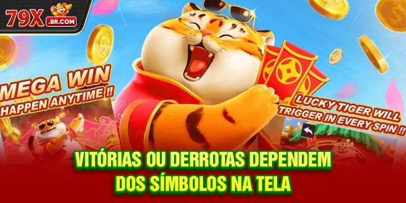 Vitórias ou derrotas dependem dos símbolos na tela
